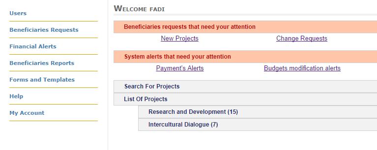 Figure (15): System generated alerts The IA can at any moment get the