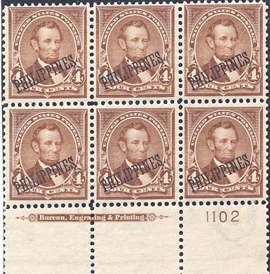 1901 Overprinted PHILIPPINES and handstamped O. B.