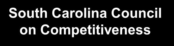 Example: Organizing for Economic Development Cluster Committees South Carolina Council on Competitiveness Executive Committee Chaired by a business leader and reporting to the governor Convenes