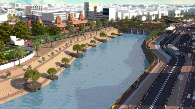 Riverfront / Water front projects 60 cities have waterfront projects, with focus to reduce the pollutant discharges in natural resources Proposed Kahn