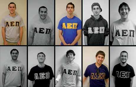 Active Members: 60 Chapter House: On campus; One academic year in house required Alpha Epsilon Pi fraternity, the Jewish fraternity of North America, was founded to provide opportunities for a Jewish