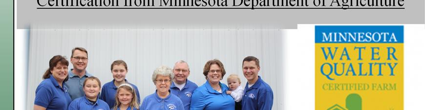 org Dorrich Dairy 1st Pope County Farm to Receive Certainty Certification from Minnesota Department of Agriculture Dorrich Dairy Named 2015 Outstanding Conservationist for Pope County & Area Finalist