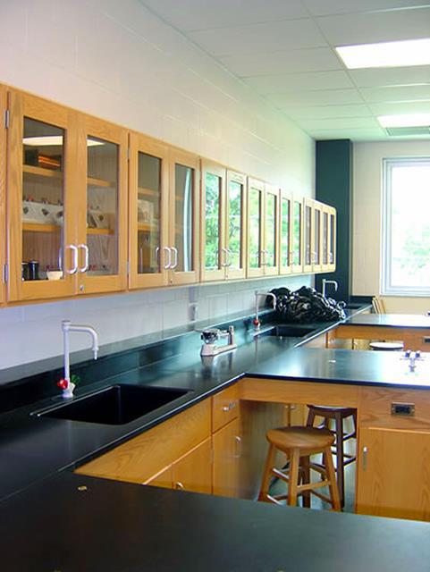 It includes the Physics and Biology Departments, Computer Science labs, Media Center and offices.