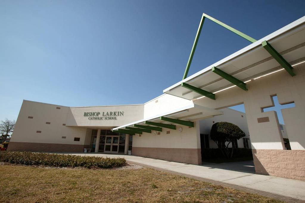 Bishop Larkin Catholic School Port Richey, Florida This simple but aesthetically pleasing 43,000 SF elementary school for