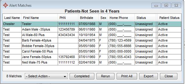 b) Also by default: Match Types to View is set to Unassigned with options for Assigned or Completed. This relates to assigned Tasks related to individual clinic workflow. 5.
