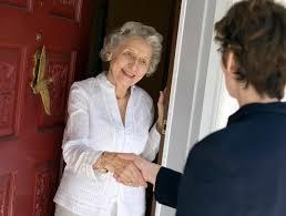 The Front Door: Introducing Yourself Make sure you have your name badge and introduce yourself Refresh the client s memory about the appointment Example: Mr. or Mrs.