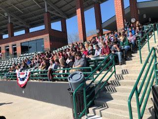 EWMS 8th graders toured the Hickory Crawdads Baseball Stadium and learned about potential job
