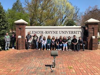 After, they went to Lenoir-Rhyne University for a self-guided tour of the campus which included