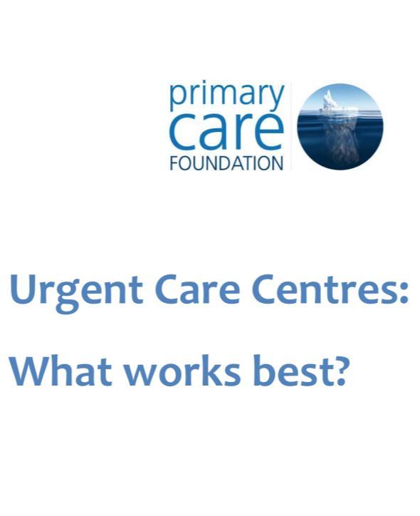 2012 Urgent Care Centre Review We believe a good service is one in which: Care is provided promptly The patient s urgent needs are met The scope of the service is clear There is clear governance and