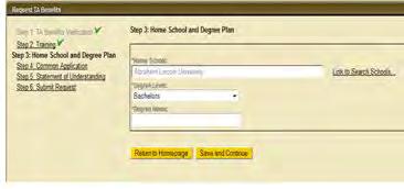 Select the drop-down arrow and select the degree type in the Degree Type field 2. Select drop-down arrow and select your degree plan in the Degree Plan field 3.