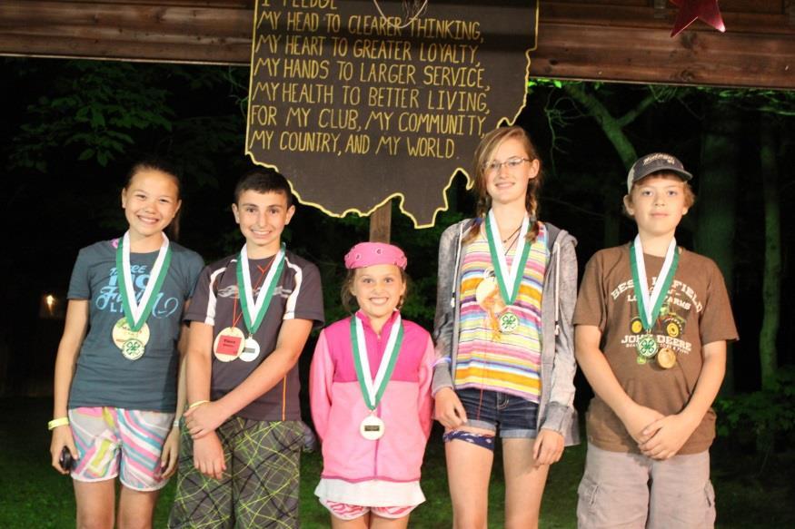 Geauga-Trumbull County 4-H Camp Awards
