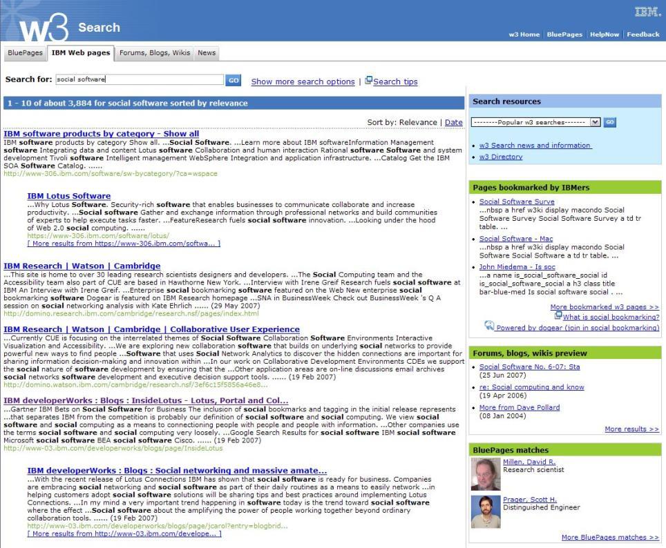 Integration with enterprise search Related Bookmarks Related Blogs & Forums Search