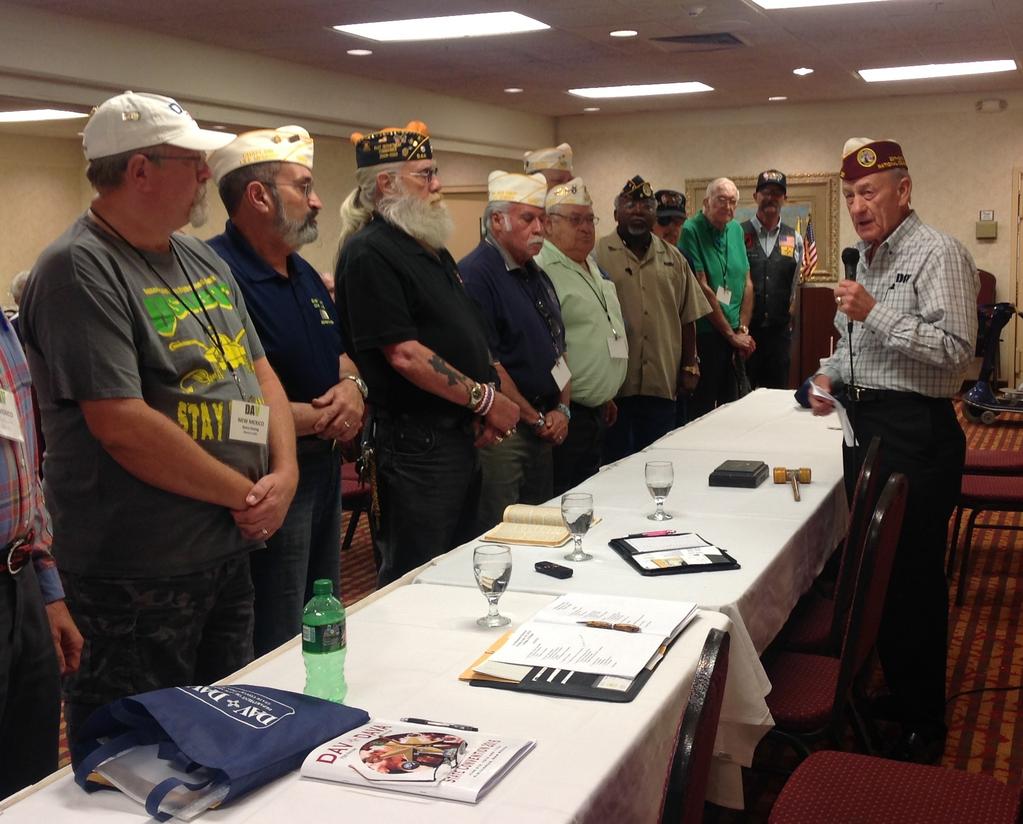 Disabled American Veterans Department of New Mexico Volume #1 Issue #4 June/September 2016 YOUR 2016-2017 DEPARTMENT OFFICERS (above) 2016 Officers being sworn in by Past National Commander Don