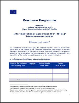Inter-institutional agreements 2014-20[21] New elements: Now inter-institutional agreement, which