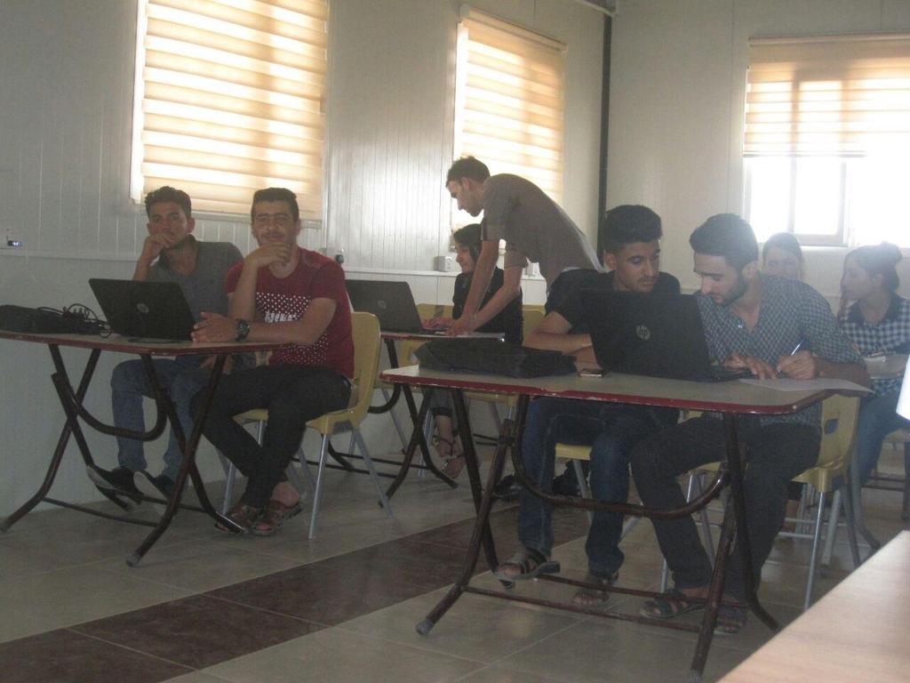 6.3 English Language Young men and women attend one of the IT courses, August 2017 English language classes continued to be delivered to Secondary and High School aged pupils and act as extra classes