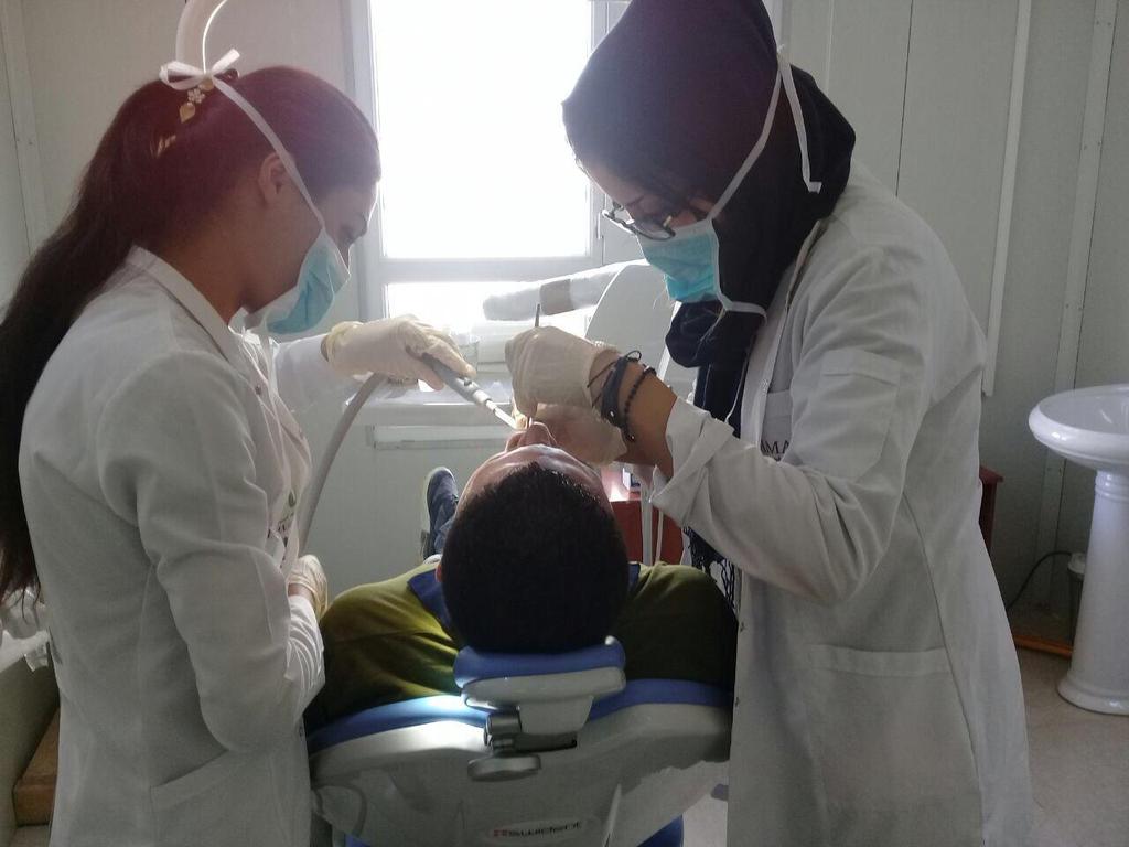 2.2 Family Planning A dentist and her assistant check a patient s teeth, September 2017 Family Planning is considered an unacceptable precaution for women across Iraq, and in the context of displaced
