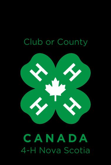 A club or county logo will look like the 4-H NS logo but have the club or county name above the clover. Apply for funding under their own club or county name.