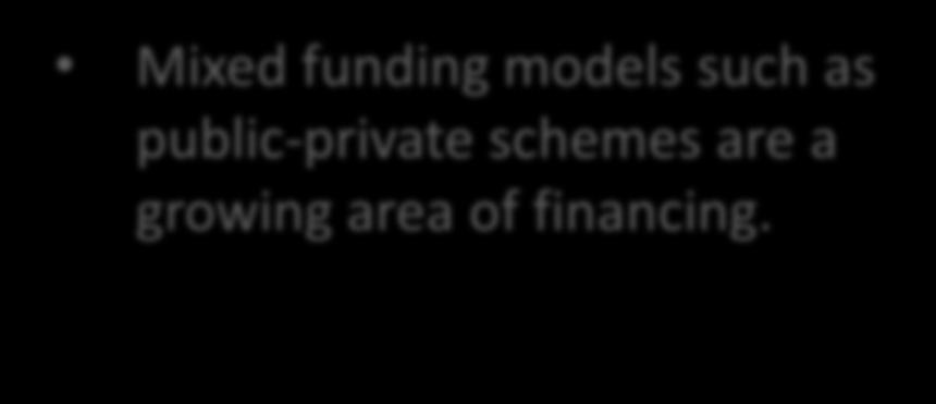 Mixed funding models Key Findings: Mixed