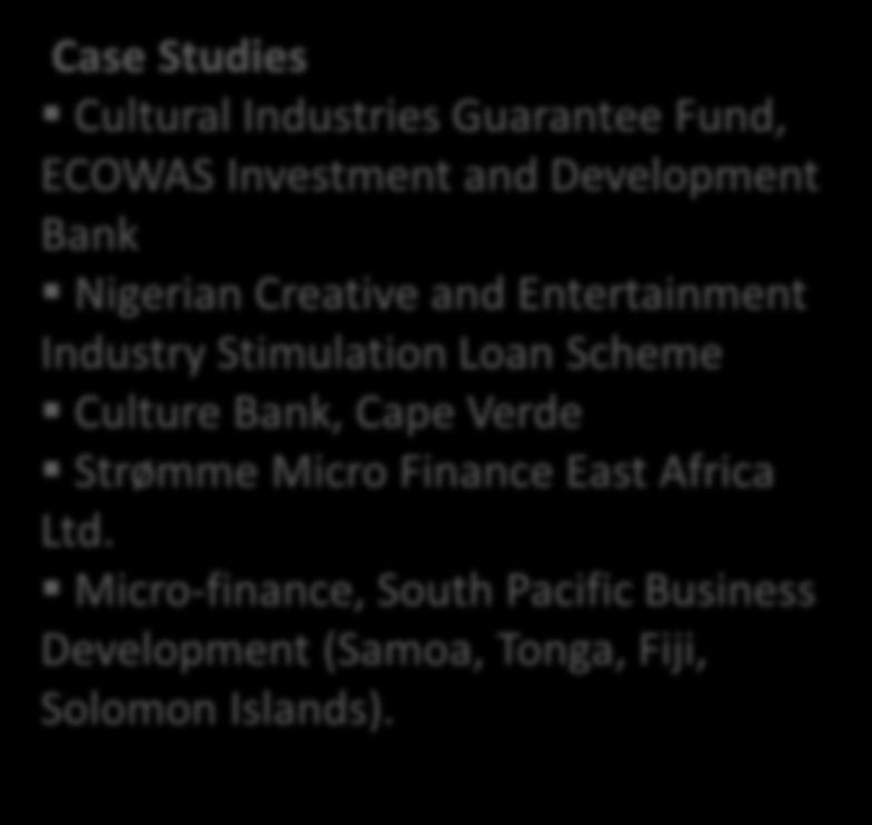 Bank Nigerian Creative and Entertainment Industry Stimulation Loan Scheme Culture Bank, Cape Verde Strømme Micro Finance