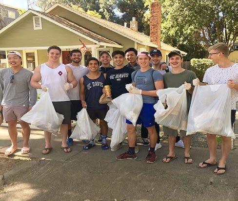 Service: SERVICE AND PHILANTHROPY The brothers of the Delta Colony have worked with a variety of organizations around the Davis area in order to give back to a community that supports the student