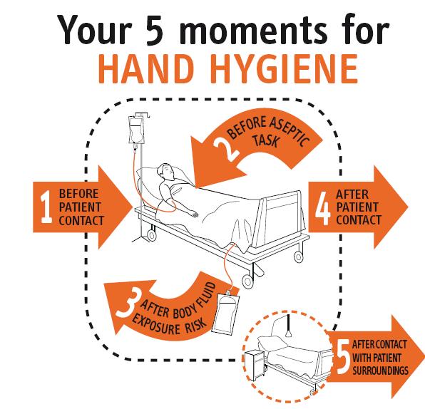 Appendix 4 YOUR 5 MOMENTS OF HAND HYGIENE Hands should be cleaned at a
