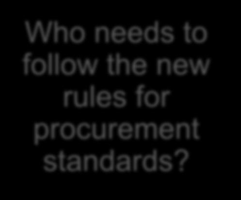 Procurement Standards 2 CFR 200.318 to 200.