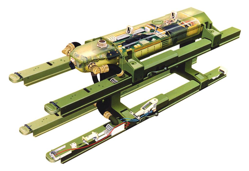 Joint Attack Munition Systems (JAMS) HELLFIRE Launcher M299 System Description: The M299 Longbow HELLFIRE Launcher is a Military Standard (MIL- STD)-1760 compatible mission store tailored for