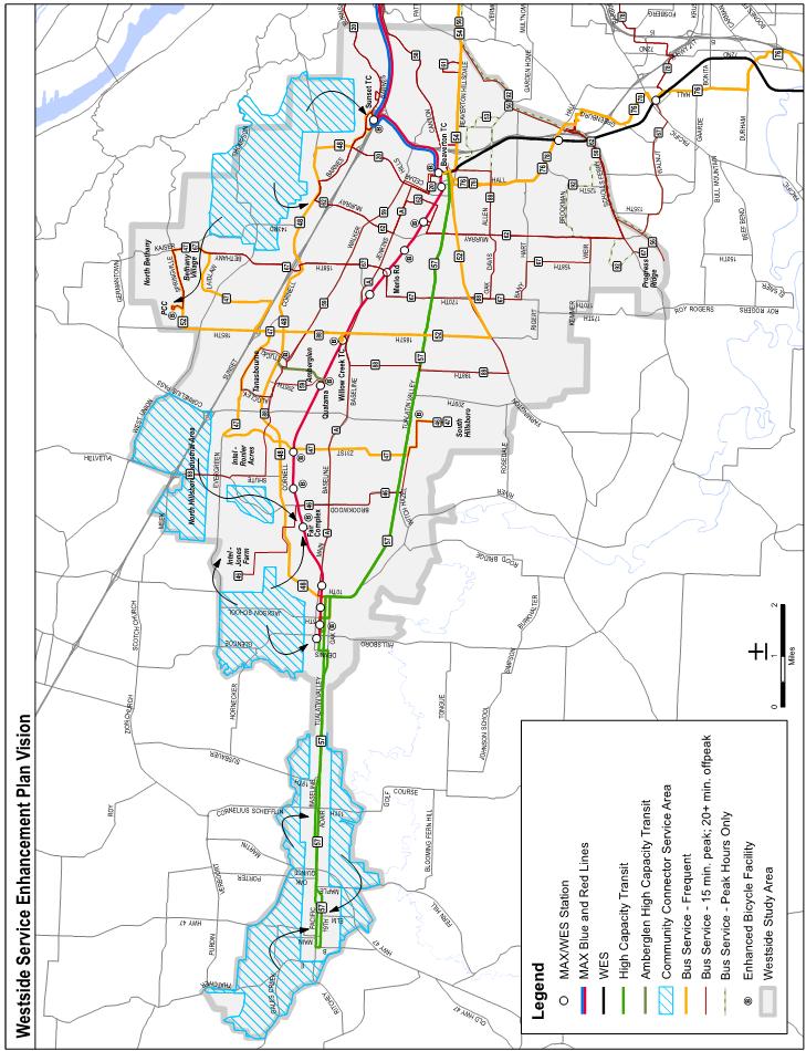 Tri-County Public Transportation Improvement Plan September 2018 Westside Service Enhancement Plan Key Recommendations Beaverton, Hillsboro, Cornelius, Forest Grove, and unincorporated Washington