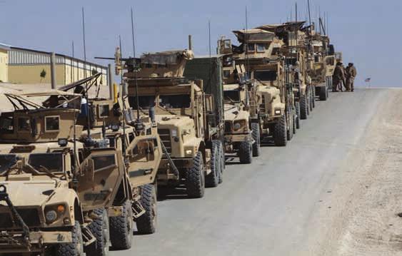The Warrior s Log Page 4 Truckin CLB-8 Marines escort new kandak to Helmand province Sg