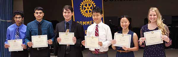 COMMERCE ISD E-LETTER MAY 2016 Rotary Club honors CHS top 5 percent scholars The Commerce Rotary Club continued its annual tradition of honoring the CHS top five