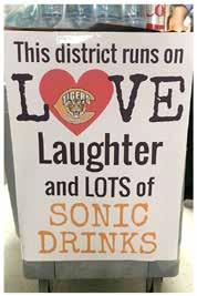 Appreciation Week. We appreciate Sonic Drive-in for donating cups for the treats.