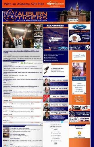 INTERNET AuburnTigers.com is the official website for Auburn University athletics.
