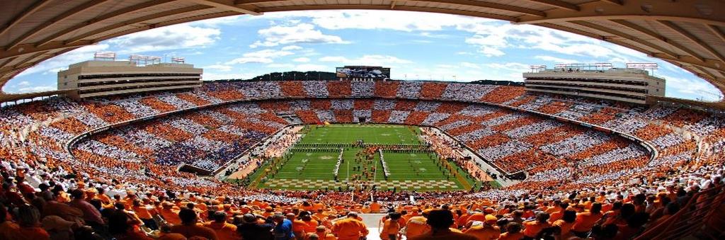 October 2016 Pg. 6 NEYLAND STADIUM The present day Neyland Stadium, Shields-Watkins Field, had its beginning in 1919. Col. W.S. Shields, president of Knoxville's City National Bank and a UT trustee, provided the initial capital to prepare and equip an athletic field.
