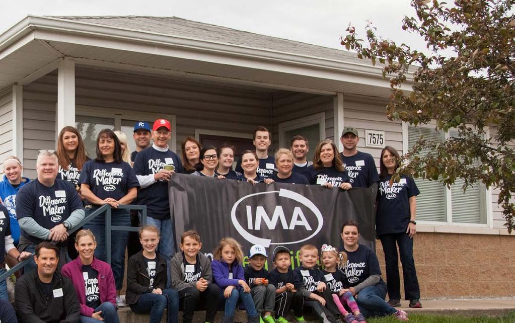THE IMA FOUNDATION PROVIDED GRANTS TO NEARLY 100 NONPROFIT ORGANIZATIONS Through IMA Foundation grants and our employee matching gifts program, the IMA Foundation supported nearly 100 nonprofit