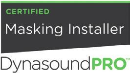 WE ARE THE ONLY SOUND MASKING COMPANY THAT OFFERS A SOUND MASKING CERTIFICATION PROGRAM.