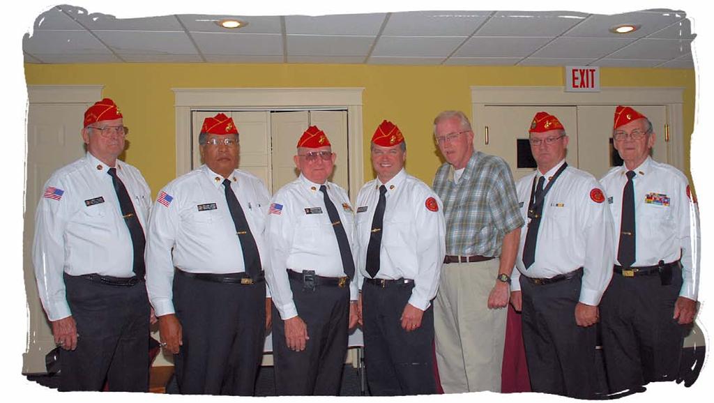 Lee Ermey of movie and television fame The newly installed officers of Lake