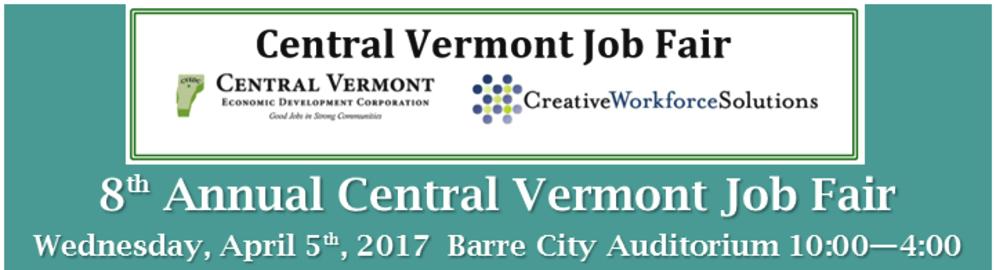 Job Fair Report 2017 8th Annual Central Vermont Job