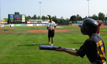 YOUTH CLINIC The Lake Monsters host a two day clinic for kids every summer at Centennial Field.