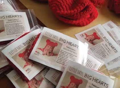 McLaren Bay Region has received 75 red hats and our volunteers spent more than 100 hours knitting them.