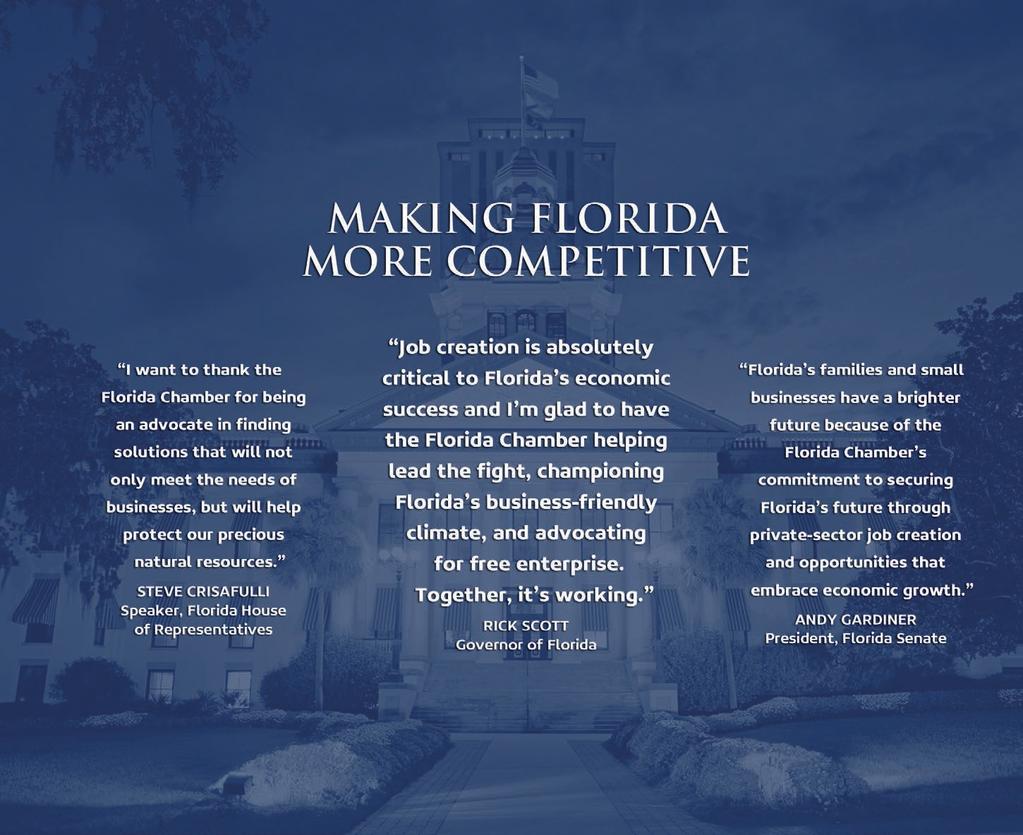 HOW THEY VOTED Where Legislators Stood on the Florida Chamber s 2016 Business Agenda SECURING FLORIDA S FUTURE