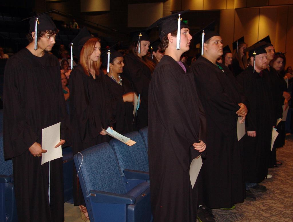 GED graduation celebration held at FAC The Fine Arts Center on the campus of Bartlesville High School was full of excitement on Sunday afternoon as GED students crossed the stage to receive their