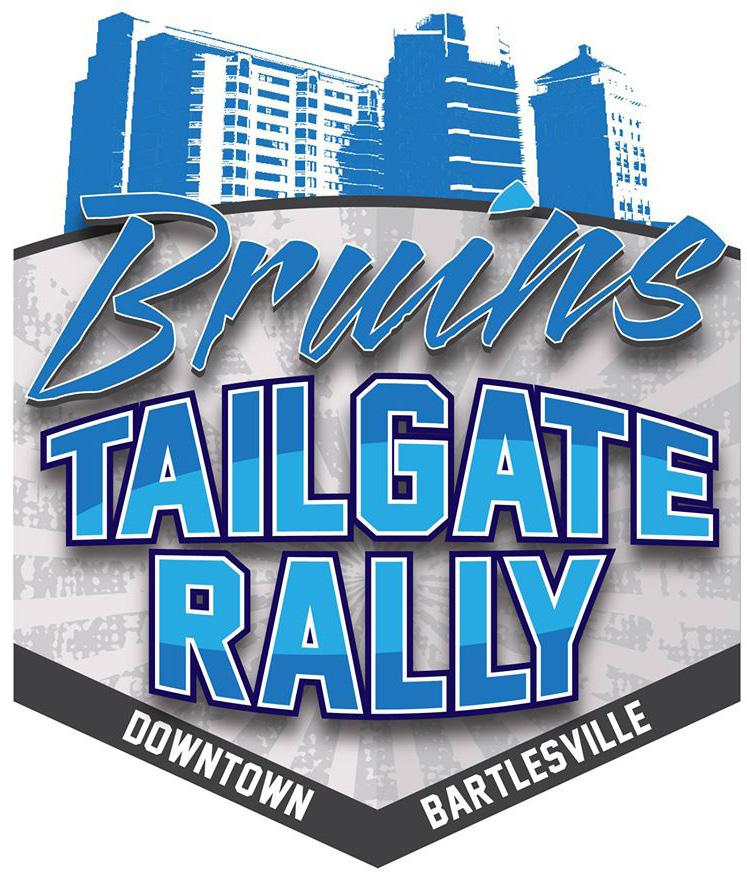 Bruins Tailgate Rally planned to kick off 2014 season Special to The Bruin The Bartlesville Bruins are ready to kick off the 2014 football season in style with the first ever downtown Tailgate Rally.