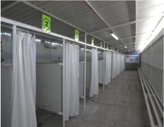 facilities Hand washing facilities Shower facilities Sanitary