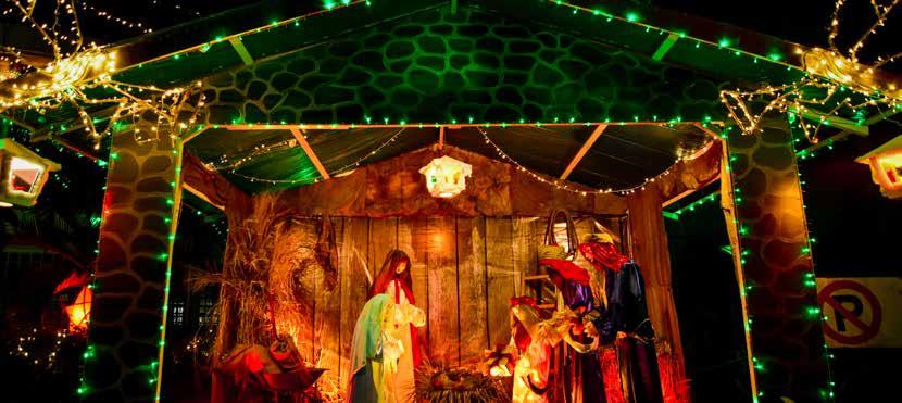 LIGHTING OF CHRISTMAS TREE AND BELEN A short program on the lighting of the DLSAU Christmas tree and Belen was held last