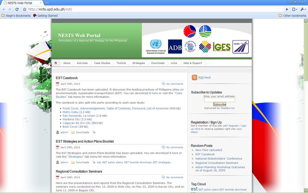 National EST Strategy Web Portal