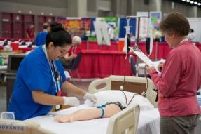 Caption: Lucy Frausto won a bronze medal for placing third in the Practical Nursing competition.