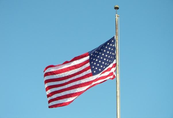 Figure 4 Lowering the flag in honor of 9/11 Figure 3 Past National