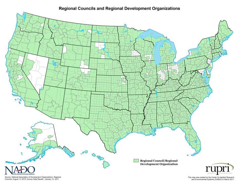 Our Membership National membership organization for the network of over 520 regional development organizations (RDOs) throughout the U.S.