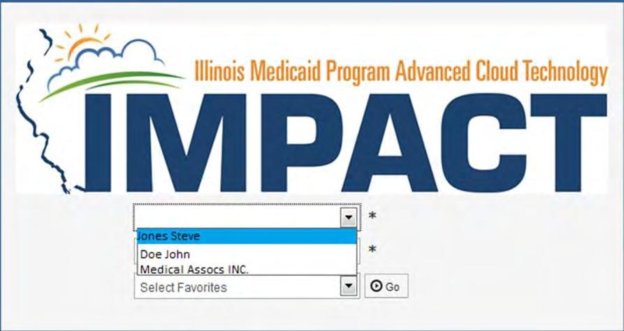 IMPACT: Domain/Profile Select the individual provider