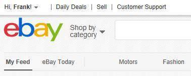ebay - Top of Main Page Select Account Settings : You Can Change Your ID and Password, Check